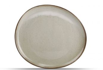 PRATO OVAL 21X18.5CM CINZA GREY CERES